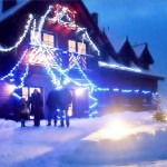 Mazurska chata zimą
